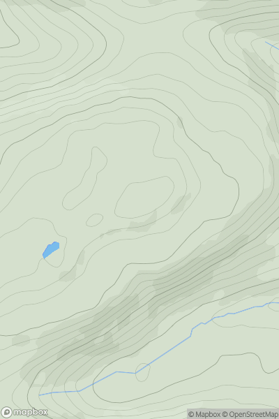 Thumbnail image for Castle Hill [Welshpool to Hay-on-Wye] [SO205586] showing contour plot for surrounding peak